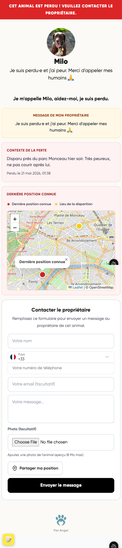 Le lien public → la communauté vous aide